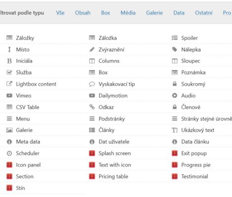 Název Vybírejte Shortcod dle libosti